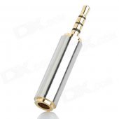 Gold-Plating 3.5mm Female to 2.5mm Male Audio Adapter - Golden + Silver