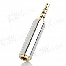 Gold-Plating 3.5mm Female to 2.5mm Male Audio Adapter - Golden + Silver