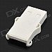 USB 2.0 Mini Violin Style Micro SD / TF Card Reader + Storage Case - White USB 2.0 Mini Violin Style Micro SD / TF Card Reader + Storage Case - White