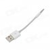 USB 2.0 to 3.5mm Plug Charging & Data Cable for Ipod Shuffle 5 / 6 - White (11cm) USB 2.0 to 3.5mm Plug Charging & Data Cable for Ipod Shuffle 5 / 6 - White (11cm)