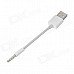 USB 2.0 to 3.5mm Plug Charging & Data Cable for Ipod Shuffle 5 / 6 - White (11cm) USB 2.0 to 3.5mm Plug Charging & Data Cable for Ipod Shuffle 5 / 6 - White (11cm)