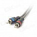 D13032905 Car Speaker / Audio Male to Male Cable for RCA Signal Transfer - Beige Grey (485cm) D13032905 Car Speaker / Audio Male to Male Cable for RCA Signal Transfer - Beige Grey (485cm)