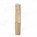 Slim Cuboid Style Zinc Alloy Butane Gas Lighters - Golden + Grey (2 PCS)