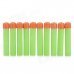 Soft Foam Bullets Whistle for Gun Pistol Toy - Orange + Green (10PCS)