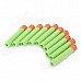 Soft Foam Bullets Whistle for Gun Pistol Toy - Orange + Green (10PCS)