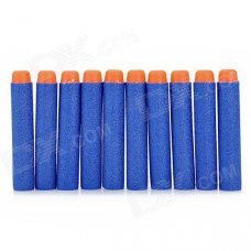 Soft Foam Bullets Whistle for Gun Pistol Toy - Orange + Blue (10PCS)