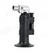 1300 Degree Welding Gun / Windproof Butane Jet Lighter - Black + Silver