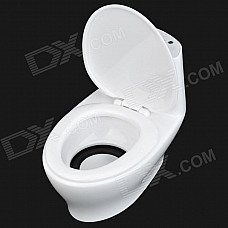 Creative Mini Flush Toliet Shaped Rechargeable USB Media Player Speaker w/ SD - White Creative Mini Flush Toliet Shaped Rechargeable USB Media Player Speaker w/ SD - White