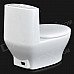 Creative Mini Flush Toliet Shaped Rechargeable USB Media Player Speaker w/ SD - White Creative Mini Flush Toliet Shaped Rechargeable USB Media Player Speaker w/ SD - White