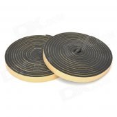 KF-105 Car Door Sealed Cotton Soundproof Strips - Yellow + Black (2 PCS)