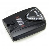 A380 GPS Navigator Car Radar Laser Detectors w/ English Voice - Black