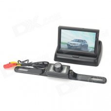 2.4GHz 4.3" LCD Car Stand Security Monitor + Rear-View Camera w/ 7-IR LED Kit - Black 2.4GHz 4.3" LCD Car Stand Security Monitor + Rear-View Camera w/ 7-IR LED Kit - Black