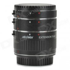 Viltrox ET-C Auto Macro Extension Tube / Ring Set for Canon SLR / DSLR - Black Viltrox ET-C Auto Macro Extension Tube / Ring Set for Canon SLR / DSLR - Black