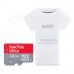 Sandisk MicroSDHC MicroSD / TF Card + SSK T-Shirt Shape TF Card Reader - Red + Grey + White (32GB)