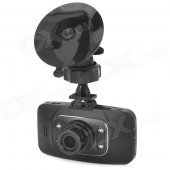 GS8000L 2.7" TFT Full HD 1080P Wide Angle 1.3MP CMOS Car DVR w/ 4-LED IR Night Vision / HDMI - Black