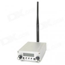 Stereo 1.5" LCD 2-Mode Switching Radio FM Transmitter w/ Microphone - Silver Stereo 1.5" LCD 2-Mode Switching Radio FM Transmitter w/ Microphone - Silver