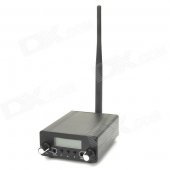 Stereo 1.5" LCD 2-Mode Switching Radio FM Transmitter w/ Microphone - Black