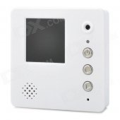 1.44" LCD Intelligent Video Memo Machine w/ Magnet Sticker - White