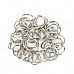 Mini Stainless Steel Key Ring - Silver (50 PCS)