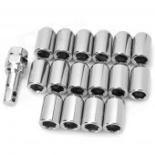 Car Wheel Anti-Theft Nut Screw - Silver (16PCS)