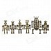 DIY Robot Clashes Pendant Zinc Alloy Necklace - Antique Brass (6 PCS) DIY Robot Clashes Pendant Zinc Alloy Necklace - Antique Brass (6 PCS)