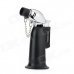 Windproof 1300'C Butane Jet Torch Lighter - Black + Silver