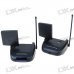 High Power 1.5W 2.4GHz 4-CH RF Wireless AV Transmitter/Receiver Set w/IR Remote Relay (100V~240V AC)