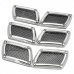 622 Car Side Air Flow Decorative Vent Fender Sticker - Black + Silver (6PCS) 622 Car Side Air Flow Decorative Vent Fender Sticker - Black + Silver (6PCS)