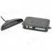 Buzzer 0.6" Digital LED 4-Sensor Display Indicator Parking Car Reverse Radar System - Black (DC 12V)