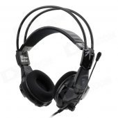 Genuine E-3lue HS707 Gaming Headphones w/ Microphone - Black (3.5mm Plug / 215cm)