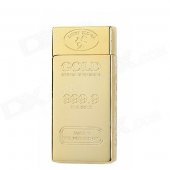 Zinc Alloy Gold Bar Shape Butane Gas Lighter - Golden
