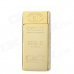 Zinc Alloy Gold Bar Shape Butane Gas Lighter - Golden