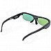 Rechargeable 3D Active Shutter Glasses for Bluetooth 3D TV - Black + Translucent Green Rechargeable 3D Active Shutter Glasses for Bluetooth 3D TV - Black + Translucent Green