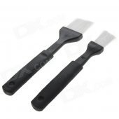 Car Air Conditioner Vent Cleaning Brushes Set - Black (2 PCS)