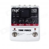 NUX 1.8" LCD Time Force Delay Guitar Effect Pedal - White + Black