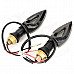MP201 9.6W 60lm 580nw 12 SMD 5050 LED Yellow Light Motorcycle Steering Light - Black (DC 12V / 2PCS) MP201 9.6W 60lm 580nw 12 SMD 5050 LED Yellow Light Motorcycle Steering Light - Black (DC 12V / 2PCS)