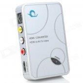 FY1320 1080P HDMI to AV / S-Video High Definition Video Audio Converter - Silver