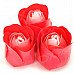 Romantic Heart Shaped 24-Soap Rose Flowers - Red Romantic Heart Shaped 24-Soap Rose Flowers - Red
