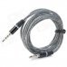 TPU 3.5mm Male to Male Audio Cable - Grey + Black (123cm) TPU 3.5mm Male to Male Audio Cable - Grey + Black (123cm)