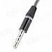 TPU 3.5mm Male to Male Audio Cable - Grey + Black (123cm) TPU 3.5mm Male to Male Audio Cable - Grey + Black (123cm)
