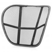 Breathable Mesh Waist Support Cushion for Home / Office / Car Seat Chair - Black