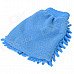 Chenille Fiber Car Washing Glove / Cleaning Cloth - Blue Chenille Fiber Car Washing Glove / Cleaning Cloth - Blue