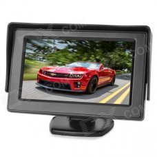 4.3" LCD 2.4GHz Wireless Car Rearview Monitor Camera Set w/ Sunvisor / 7-IR LED - Black 4.3" LCD 2.4GHz Wireless Car Rearview Monitor Camera Set w/ Sunvisor / 7-IR LED - Black