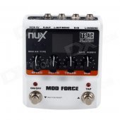 NUX / Stomp Boxes / Mod Force Multi Modulation Effect Pedal - White + Black (1 x 9V)