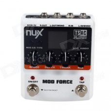 NUX / Stomp Boxes / Mod Force Multi Modulation Effect Pedal - White + Black (1 x 9V) NUX / Stomp Boxes / Mod Force Multi Modulation Effect Pedal - White + Black (1 x 9V)