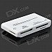 Compact All-in-One USB 2.0 Micro SDHC / MMC / RS-MMC / M2 Card Reader - White Compact All-in-One USB 2.0 Micro SDHC / MMC / RS-MMC / M2 Card Reader - White