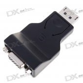 20-Pin DisplayPort Male to VGA Female Adapter (Black)