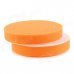 6" Round Car Wash Cleaning Polishing Sponge Pads - Orange (2 PCS)