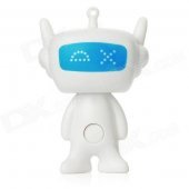 Glow in the Dark DX Man 2 LED White Light Flashlight Keychain