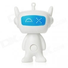 Glow in the Dark DX Man 2 LED White Light Flashlight Keychain